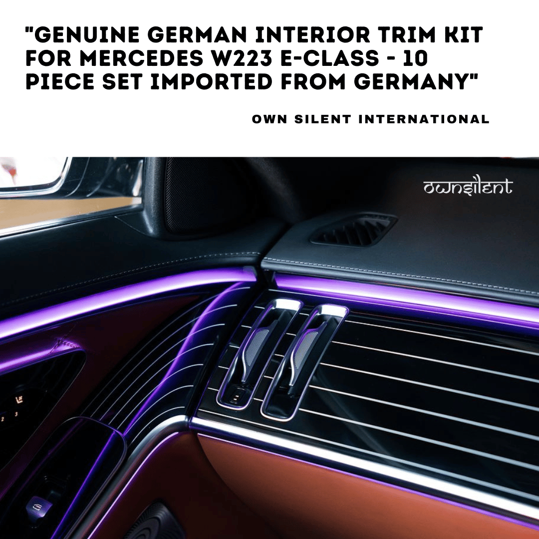 Genuine German Interior Trim Kit for Mercedes W223 W214 - 10 Piece Set