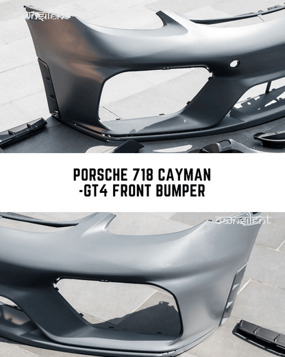 Porsche 718 Cayman GT4 Style Front Bumper Upgrade Kit