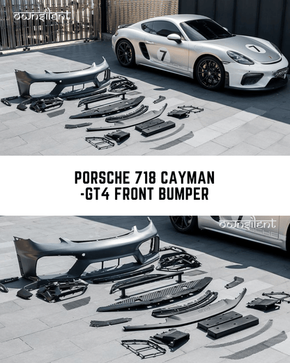 Porsche 718 Cayman GT4 Style Front Bumper Upgrade Kit